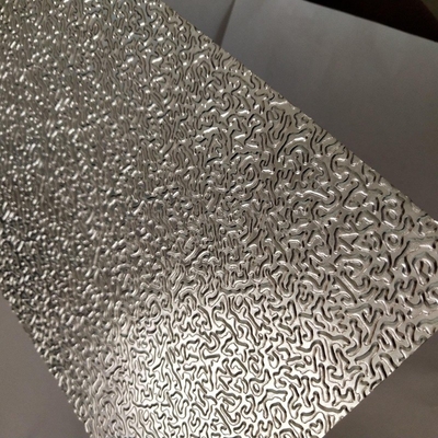 China Folha de alumínio em relevo de estuco feita sob medida com revestimento PVDF duradouro fornecedor