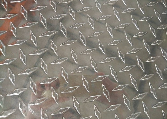 China Placa de alumínio do diamante do revestimento brilhante/3003 larguras da placa do alumínio personalizadas fornecedor